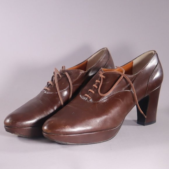 Robert Clergerie for Barneys New York Shoes - Robert Clergerie for Barneys New York - Brown Heels - Lace Up - Size 10